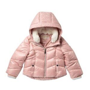 Michael Kors Faux Fur Trimmed Puffer Jacket